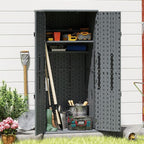 EHHLY Heavy Duty Tall Storage Cabinet Outdoor Weatherproof, 28 Cuft Garage - Image 3