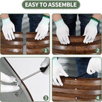 1MORE Galvanized Raised Garden Bed- Planter Garden Boxes Outdoor, Raised Beds - Image 8