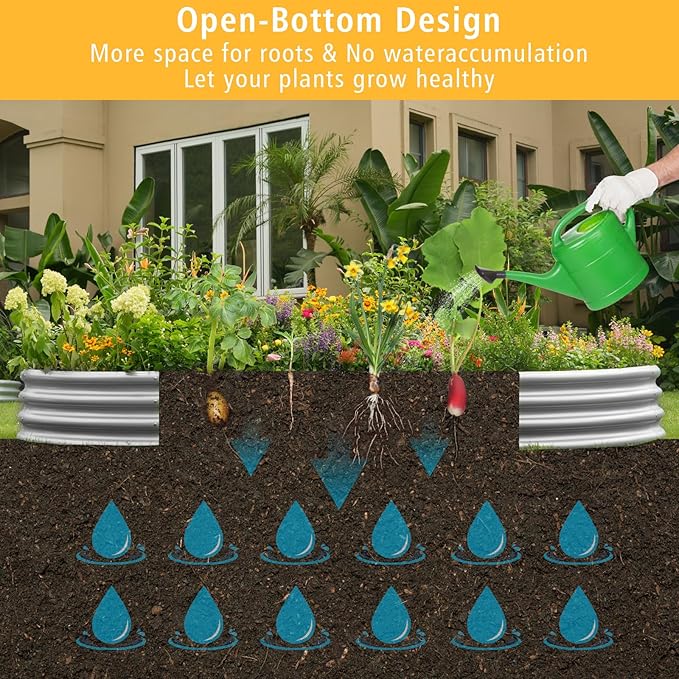 Garden Galvanized Raised Garden Bed Kit - Image 5