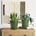 EFISPSS Ceramic Plant Pots, 5 Inch Planters - Image 5