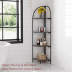 Crofy Foldable 4 Tier Corner Shelf, Metal Corner Plant Stand - Image 6