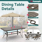 Pamapic 7-Piece Outdoor Dining Set - Image 7
