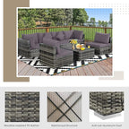 Tangkula 7 Pieces Wicker Patio Furniture Set, All-Weather Outdoor Rattan - Image 6