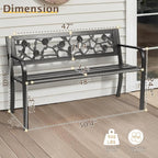 Outvita Outdoor Bench, Patio Bench - Image 3