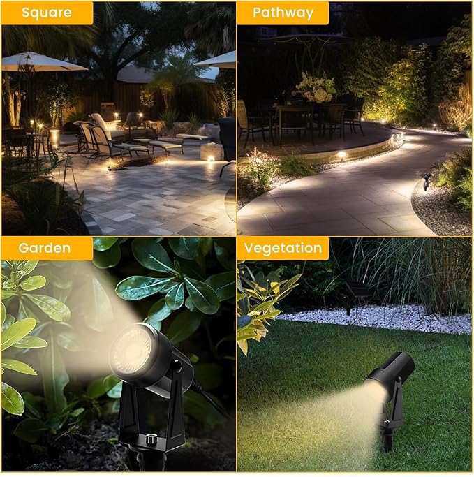 Svater Low Voltage Landscape Lighting Outdoor, 3W 250 LM Plug-in Outdoor - Image 7