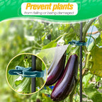 Tomato Plant Support Clips – 60 Pcs Reusable Plastic Garden Clips in 2 Sizes - Image 7