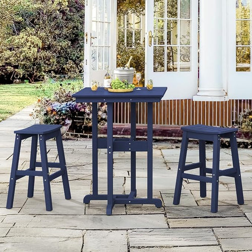37.5" H Outdoor Bar Table，HDPE Bar Height Table - Image 2