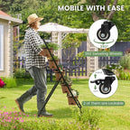 Giantex 2 Pcs Vertical Planter Raised Bed on Wheels, Elevated Garden Beds - Image 4
