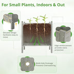 LUE BONA Outdoor Plant Pots, 13.7" x 12.5" x 14.5" HDPS Flower Pots - Image 5