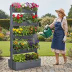 Wooden Vertical Raised Garden Bed, 5 Tier Garden Planters Raised Beds - Image 2