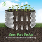 2x2x1ft Round Galvanized Raised Garden Bed Kits, Raised Garden Bed Metal - Image 3