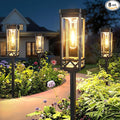 KOOPER Taller Solar Pathway Lights Outdoor, 8 Pack Upgraded Brighter Solar by KOOPER