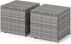 RELAX4LIFE Wicker Outdoor Storage Ottoman - Image 9