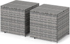 RELAX4LIFE Wicker Outdoor Storage Ottoman - Image 9