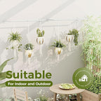Bamworld Hanging Planters 2PCS for Indoor Plants Hanging Plant Holder Plant - Image 5