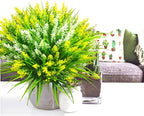 Artificial Plants Outdoor, Lavender Artificial Flowers Plastic Fake Faux - Image 7