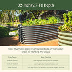 32" Extra Tall Raised Garden Bed Kits, 3.5 x 3.5 x 2.7ft Raised Planter Box - Image 5