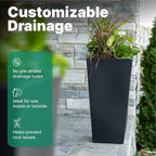 Step2 Tremont Tall Square Tapered Planter, Indoor/Outdoor Plants, Efficient - Image 7