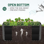 Land Guard 6x3x3ft Rectangular Galvanized Raised Garden Beds, Large-Capacity - Image 5