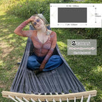 Double Hammock 2 Person Extra Large 220x150cm Total Length 330cm Load 500lb - Image 2