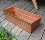Achla Designs C-20C Copper Plated Flower Box, Medium Window Flowerbox Planter - Image 8