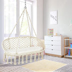 Giantex Hammock Chair 2 Seat, Macrame Hanging Chair - Image 7