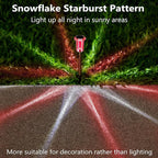 DenicMic Solar Lights Outdoor 10 Pack Waterproof Red White LED Stainless Steel - Image 6