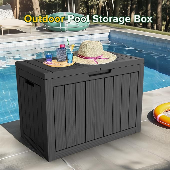 EasyUp 45 Gallon Outdoor Storage Box Waterproof, UV Resistant Deck Box Outdoor - Image 5