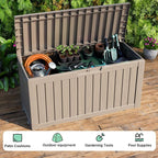 EasyUp 90 Gallon Outdoor Deck Box Waterproof, UV Resistant Resin Outdoor - Image 4
