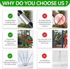 2 Pack Garden Trellis for Climbing Plants, Garden Trellis Rustproof Plastic - Image 4