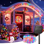Minetom Solar String Lights for Outside, 33Ft 100 LED Outdoor Solar Fairy Lights - Image 6