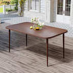 JEAREY Patio Dining Table, Outdoor Dining Table All-Weather by JEAREYOutdoorsCollection