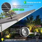 CLY Solar Landscape Spotlights, Solar Landscape Lights Outdoor IP66 Waterproof - Image 2