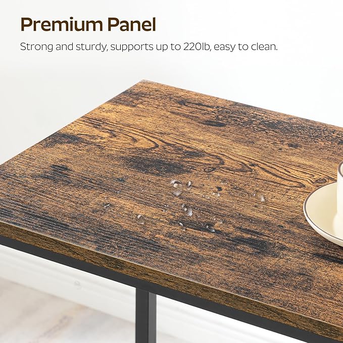 63" Long Bar Table, Counter Bar Height Table, High Top Table, Rectangular Bar - Image 5