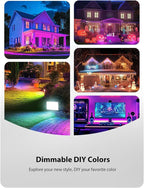 Onforu LED Flood Light Outdoor, 150W Color Changing RGBW Floodlight - Image 3