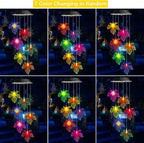 Toodour Solar Wind Chimes, Color Changing Maple Leaf Wind Chime, LED Mobile - Image 3