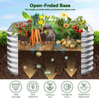 4 Pack 3x3FT Corrugated Galvanized Steel Raised Garden Bed Outdoor, Metal Above - Image 4