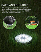 UFOND 12 Pack Solar Ground Lights，Outdoor Waterproof LED Gardenlight, Disklights - Image 5