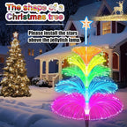 Solar Lights Outdoor Waterproof 7 Colorful Changing Ice Cream Rainbow Jellyfish - Image 6