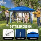 CROWN SHADES 13x13 Pop Up Gazebo, Canopy Tent, Gazebos on Clearance - Image 3
