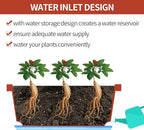Window Box Planter, 12 Pack Plastic Vegetable Flower Planters Boxes 17 Inches - Image 4