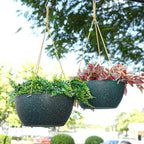 12 Inch 2 Pack Large Hanging Planters - Image 3