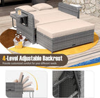 RELAX4LIFE Wicker Patio Outdoor Daybed - Image 4