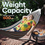 Hammock with Stand for Outside, 600lbs Portable Hammock with Carrying Bag for - Image 4