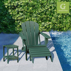 GREENVINES Adirondack-Outdoor-Side-Table | Set of 2 | 14 x 13 Inches | HDPE - Image 2