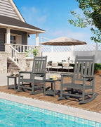 GarveeLife Poly Lumber Rocking Chair Outdoor - Image 6