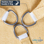 SUNNY GUARD Custom Size 19'x19' Rectangle Sand UV Block Sunshade - Image 6
