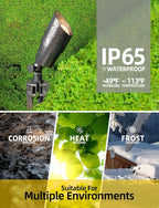 COLOER Brass Low Voltage Landscape Spotlight 6-Pack - Image 5