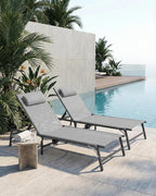 Foldable Chaise Lounge Chair - Image 2