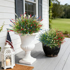Artificial Faux Plants for Outdoor Spring Decoration, Fake Flowers Shrubs UV - Image 2